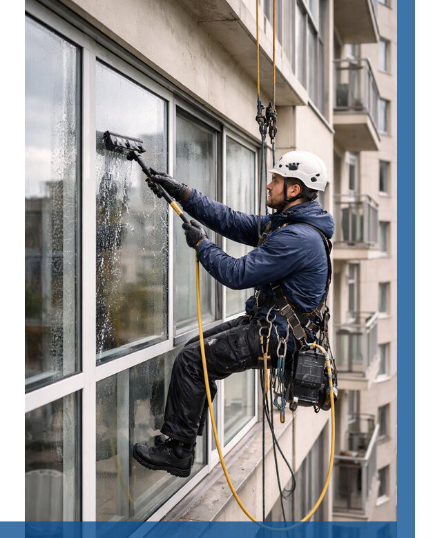 Мойка балконного остекления в Ессентуках от 3569 р. | ВЫСОТНИК-Ссн