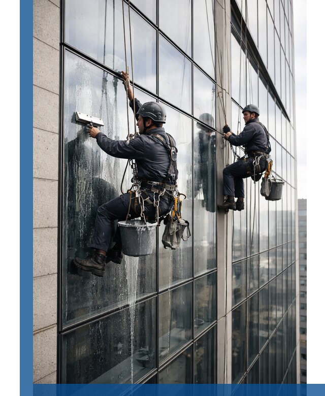 Профессиональная мойка стеклянных фасадов зданий в Ессентуках