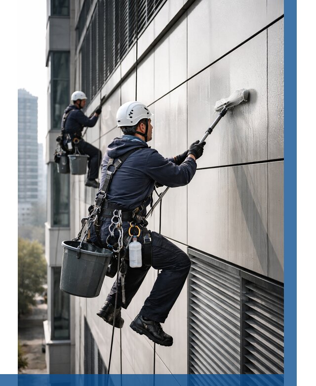 Мойка вентилируемого фасада в Ессентуках от 255 р. | ВЫСОТНИК-Ссн