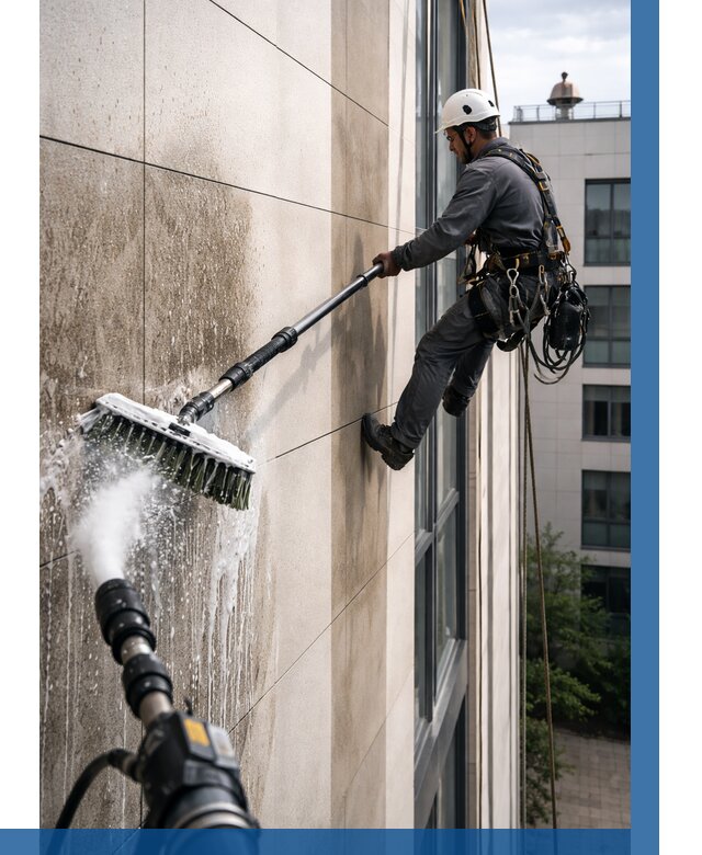 Мойка фасада из керамогранита в Ессентуках от 306 р. | ВЫСОТНИК-Ссн