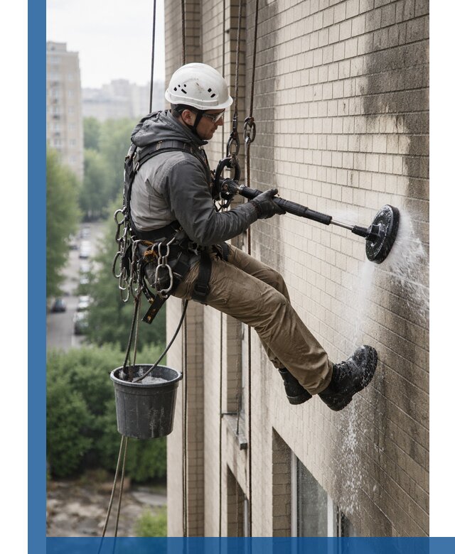 Очистка фасада от копоти в Ессентуках профессионально и безопасно