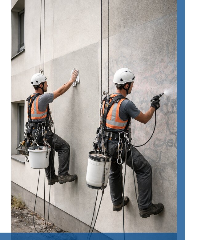 Антиграффити покрытие фасада в Ессентуках от 612 р. | ВЫСОТНИК-Ссн