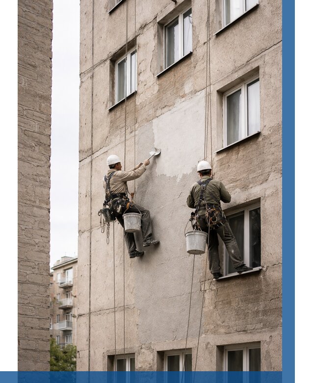 Косметический ремонт фасада в Ессентуках от 1122 р. | ВЫСОТНИК-Ссн