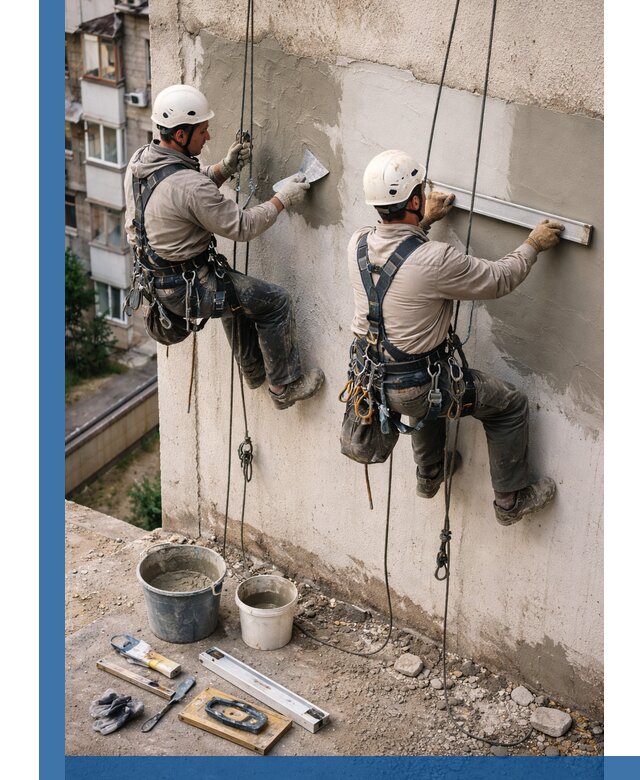 Комплексный ремонт штукатурного фасада с гарантией в Ессентуках