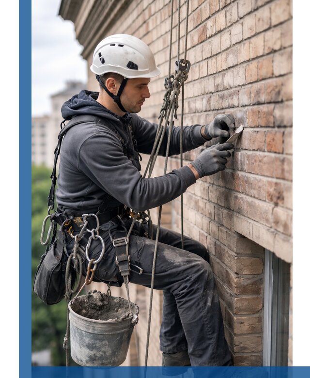 Качественный ремонт кирпичной кладки фасада в Ессентуках с гарантией