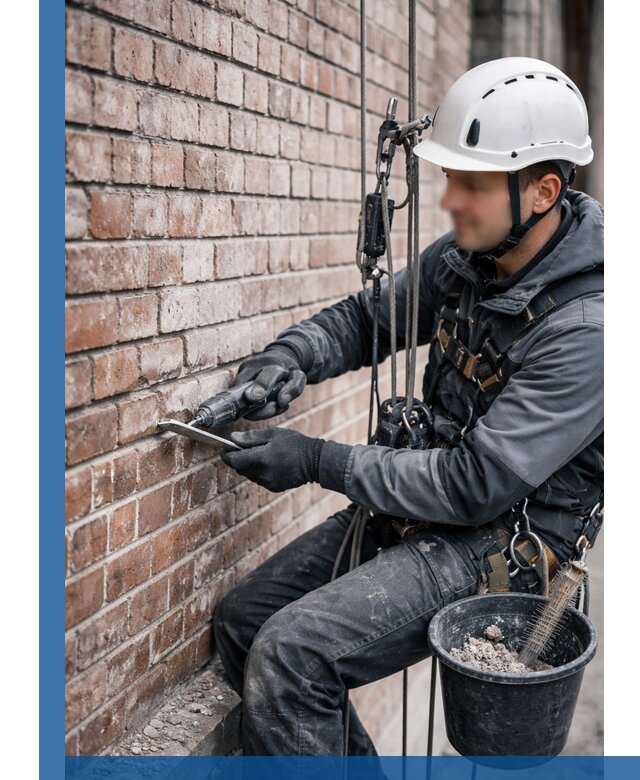 Расшивка кирпичных швов фасадов и стен, ремонт в Ессентуках