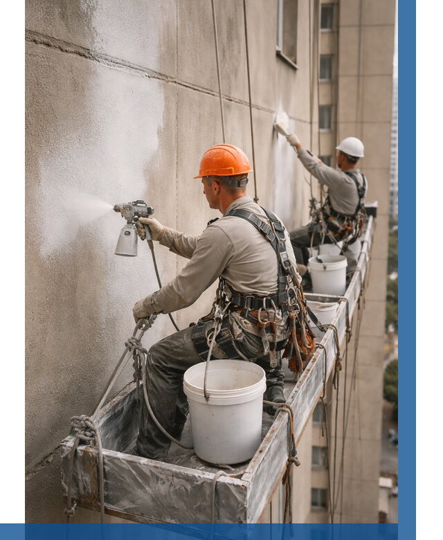 Грунтовка фасада на высоте в Ессентуках от 122 р. | ВЫСОТНИК-Ссн