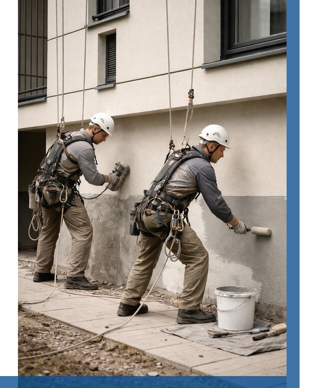 Окраска цоколя здания в Ессентуках от 459 р. под ключ | ВЫСОТНИК-Ссн