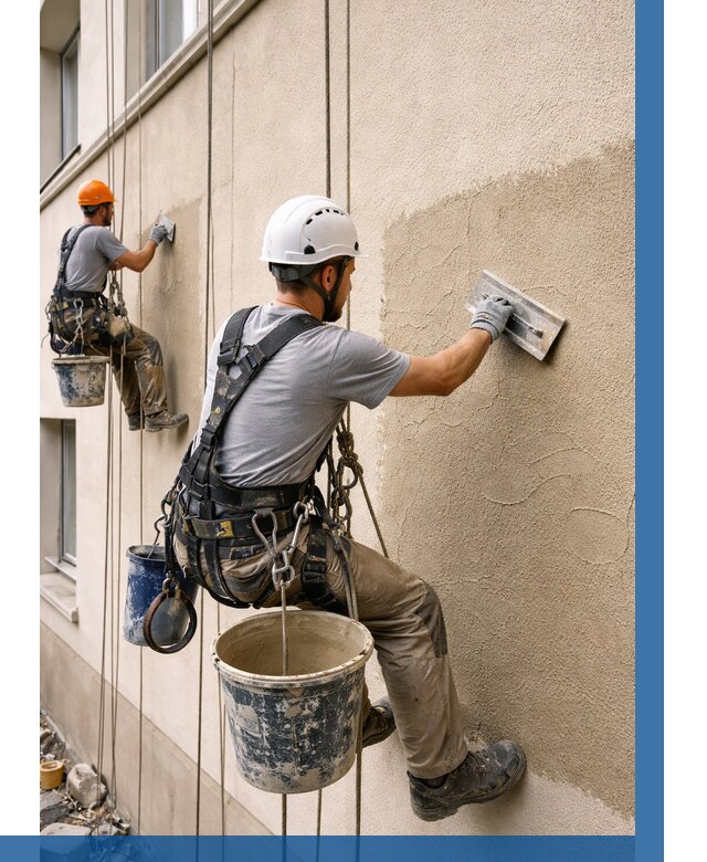 Декоративная штукатурка фасада в Ессентуках от 1224 р. | ВЫСОТНИК-Ссн