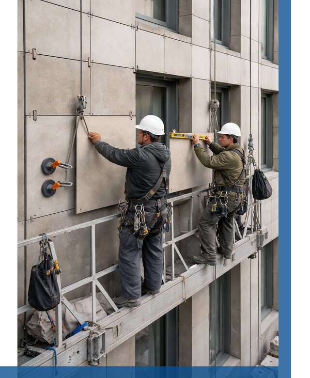 Монтаж керамогранита на фасад в Ессентуках от 2549 р. | ВЫСОТНИК-Ссн