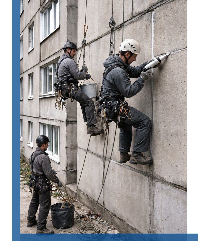 Герметизация межпанельных швов в Ессентуках с гарантией герметичности