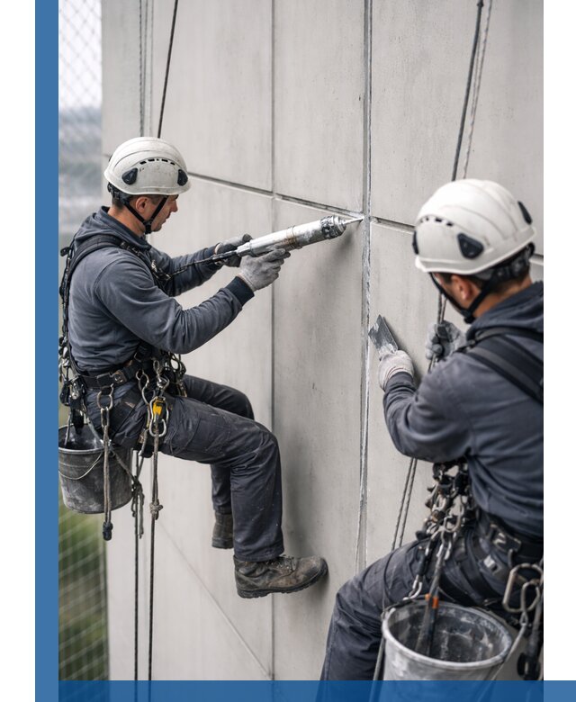 Первичная герметизация швов фасадов и кровель в Ессентуках