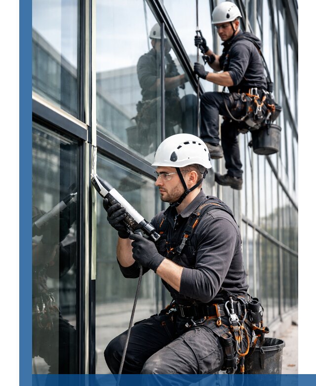 Герметизация витражных швов в Ессентуках для зданий и фасадов