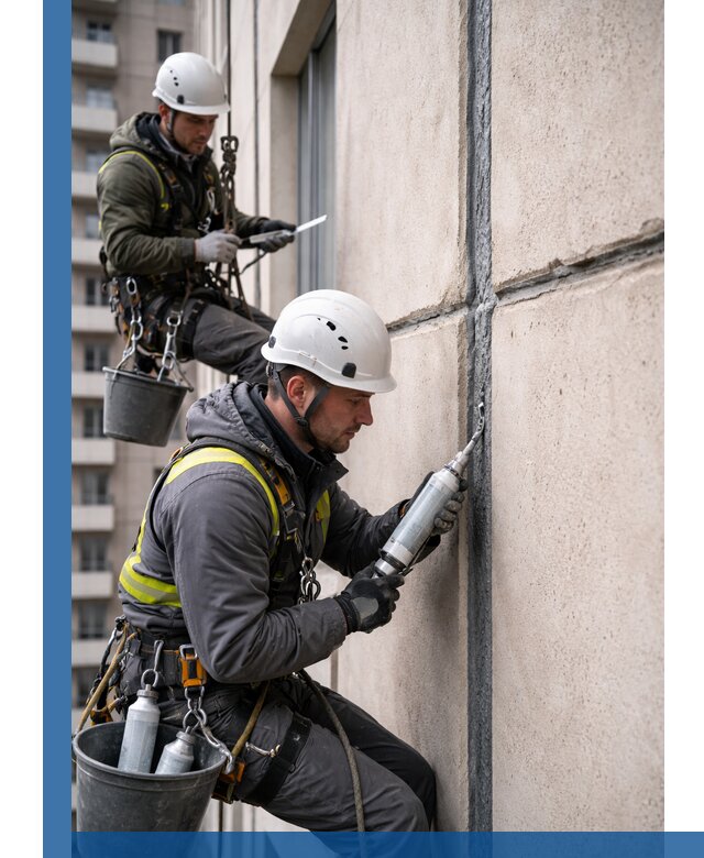 Герметизация деформационных швов фасада в Ессентуках качественно