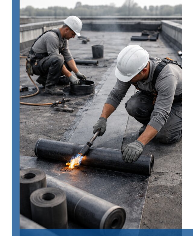 Ремонт рулонной кровли в Ессентуках герметизация и восстановление