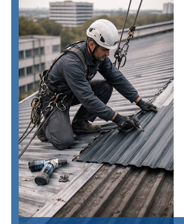 Ремонт профнастила на кровле в Ессентуках, работы под ключ