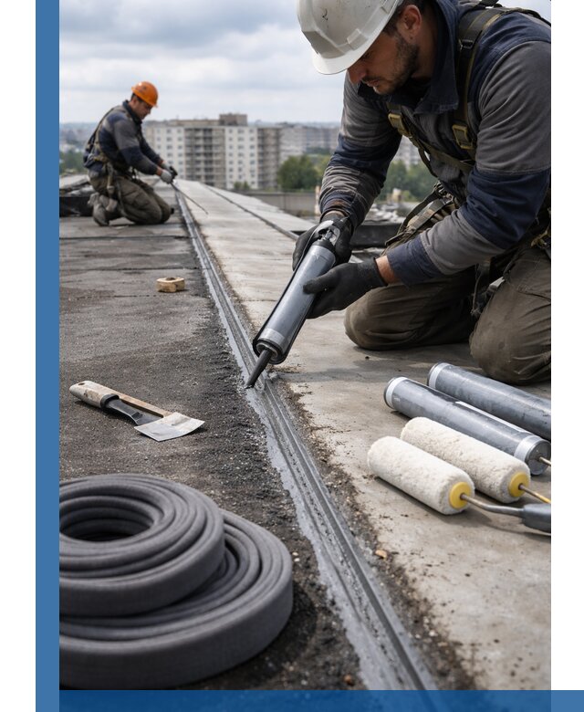 Герметизация швов кровли в Ессентуках с гарантией герметичности