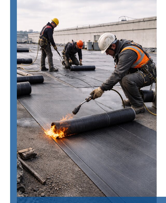 Монтаж наплавляемой кровли в Ессентуках профессионально