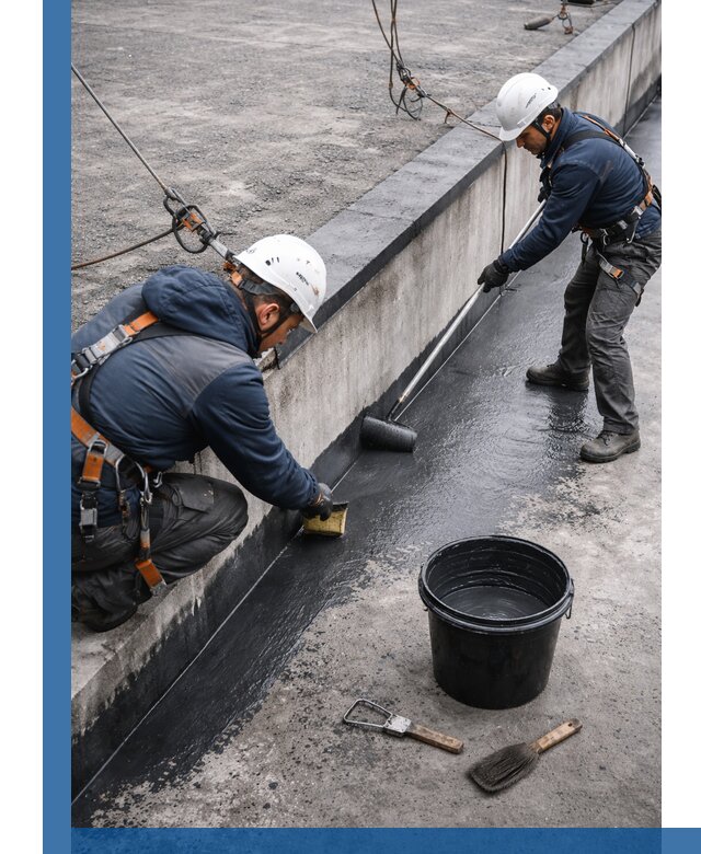 Гидроизоляция кровли жидкой резиной профессионально в Ессентуках