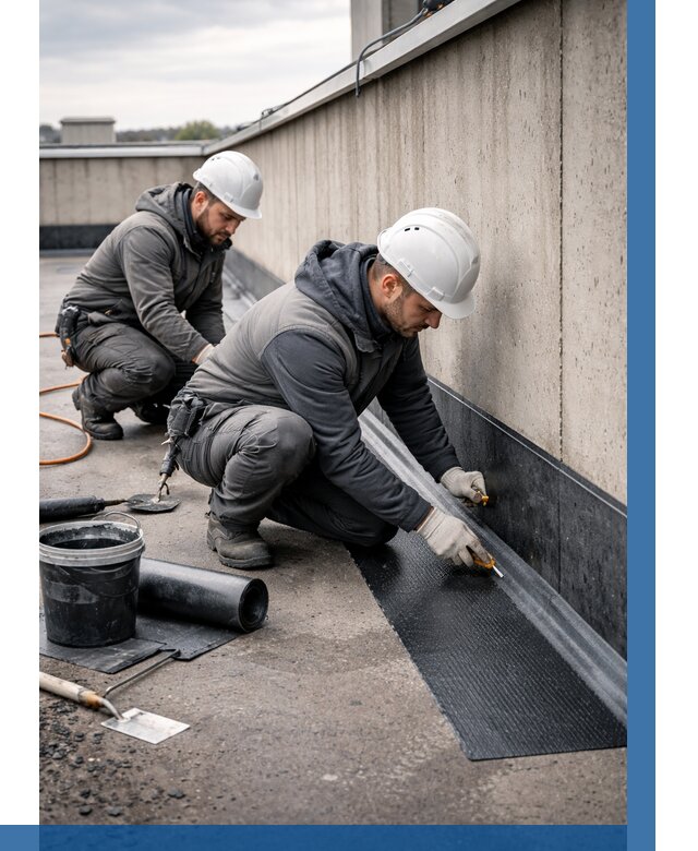 Гидроизоляция примыканий на кровле в Ессентуках от 918 р. | ВЫСОТНИК-Ссн