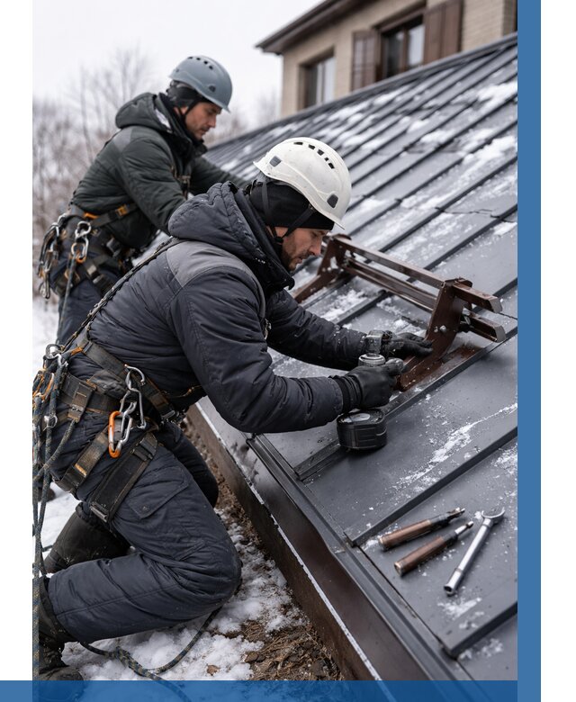 Монтаж снегозадержателей в Ессентуках от 459 р. | ВЫСОТНИК-Ссн