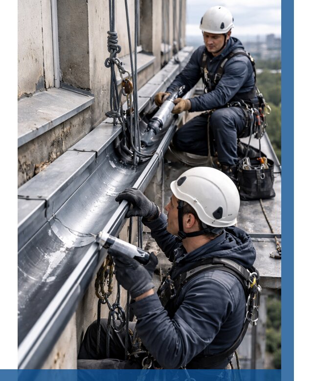 Ремонт водосточных желобов в Ессентуках от 6628 р. | ВЫСОТНИК-Ссн