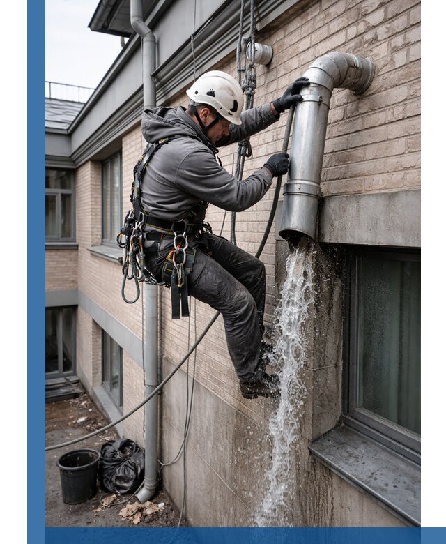 Профессиональная прочистка водосточных труб в Ессентуках с гарантией