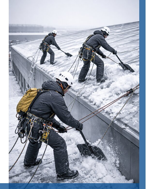 Очистка навесов от снега в Ессентуках от 4589 р. | ВЫСОТНИК-Ссн