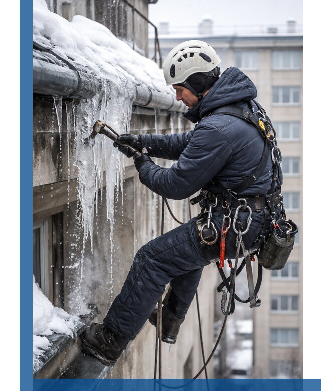 Удаление наледи и чистка водостоков в Ессентуках оперативно и безопасно