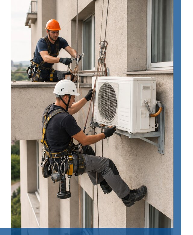 Монтаж внешнего блока кондиционера в Ессентуках от 6628 р. | ВЫСОТНИК-Ссн