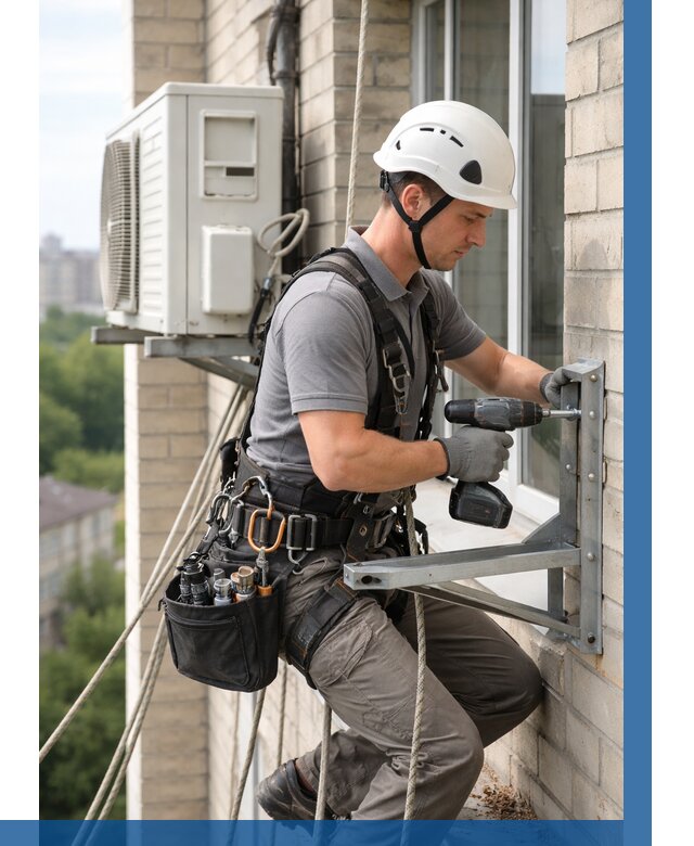 Установка кронштейнов кондиционера в Ессентуках от 3569 р. | ВЫСОТНИК-Ссн