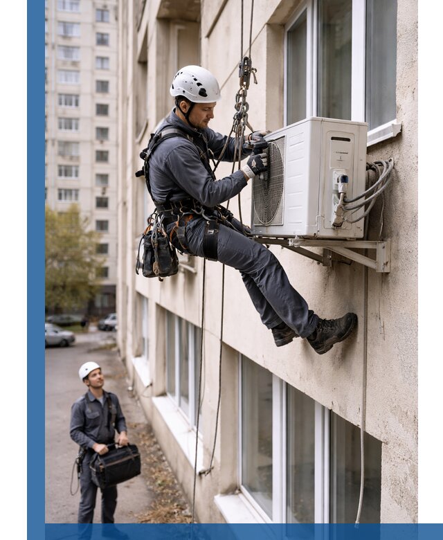 Демонтаж внешнего блока кондиционера в Ессентуках профессионально