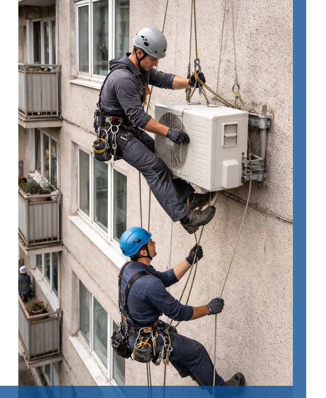 Перенос внешнего блока кондиционера в Ессентуках от 9177 р.| ВЫСОТНИК-Ссн