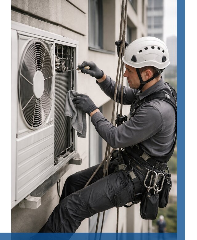 Обслуживание внешнего блока кондиционера в Ессентуках от 2753 р.ВЫСОТНИК-Ссн