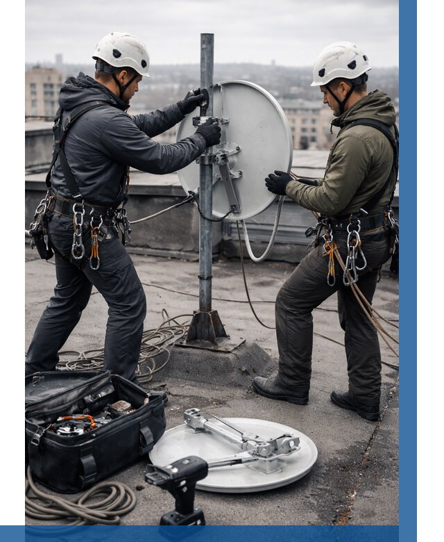 Демонтаж антенн на крыше в Ессентуках от 4589 р. | ВЫСОТНИК-Ссн