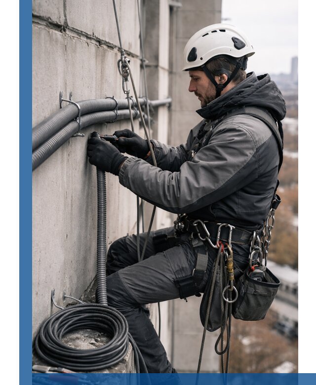 Профессиональный монтаж гофры для кабеля в Ессентуках с гарантией