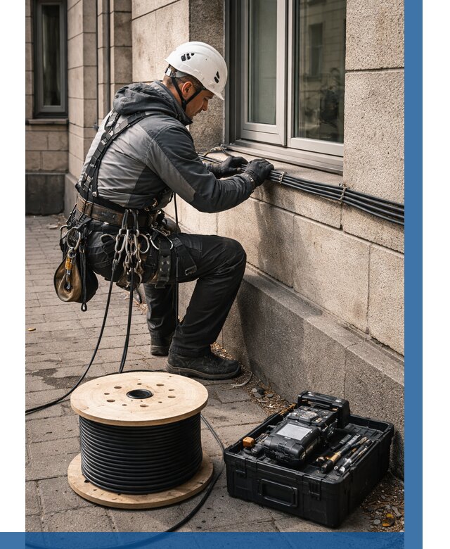 Прокладка оптоволоконного кабеля в Ессентуках от 816 р. | ВЫСОТНИК-Ссн