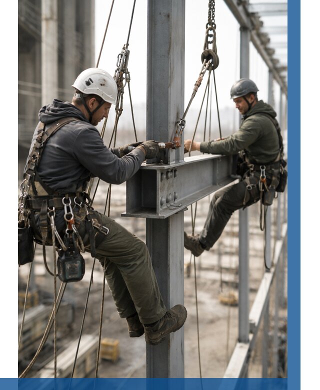 Монтаж металлоконструкций на высоте в Ессентуках от 3569 р. | ВЫСОТНИК-Ссн