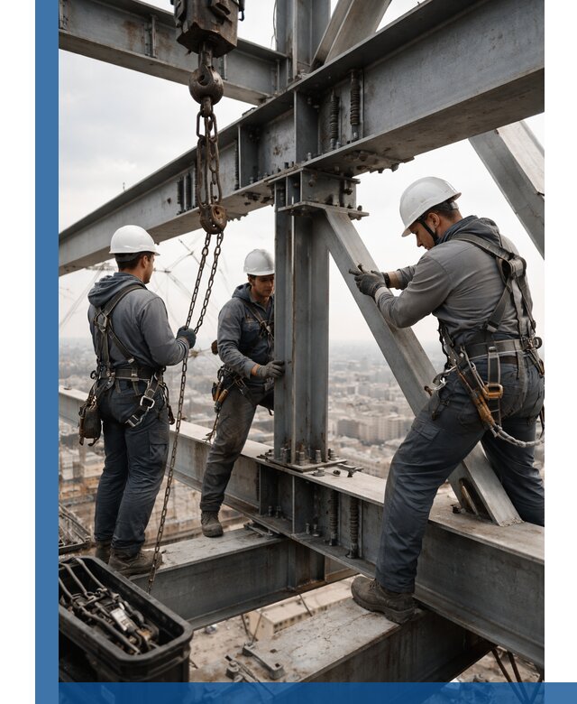 Профессиональный монтаж металлоконструкций на высоте в Ессентуках