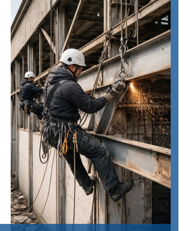 Демонтаж металлоконструкций на высоте в Ессентуках от 6628р. |ВЫСОТНИК-Ссн