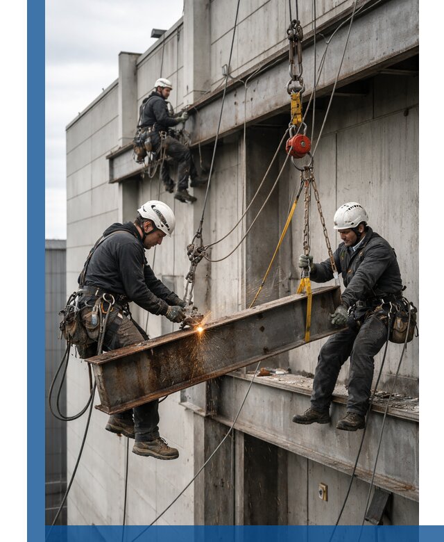 Демонтаж металлоконструкций на высоте в Ессентуках под ключ