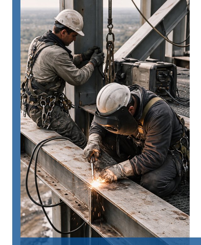 Высотные сварочные работы в Ессентуках для промышленных объектов