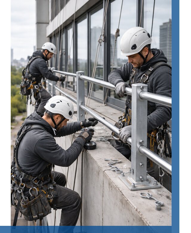 Монтаж ограждений на высоте в Ессентуках, от 1224 р. | ВЫСОТНИК-Ссн