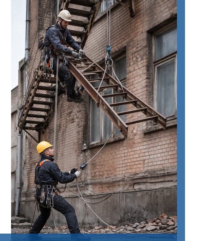 Демонтаж пожарной лестницы в Ессентуках от 12236 р. | ВЫСОТНИК-Ссн