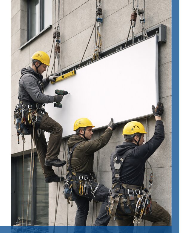 Монтаж рекламной вывески в Ессентуках от 8158 р. | ВЫСОТНИК-Ссн