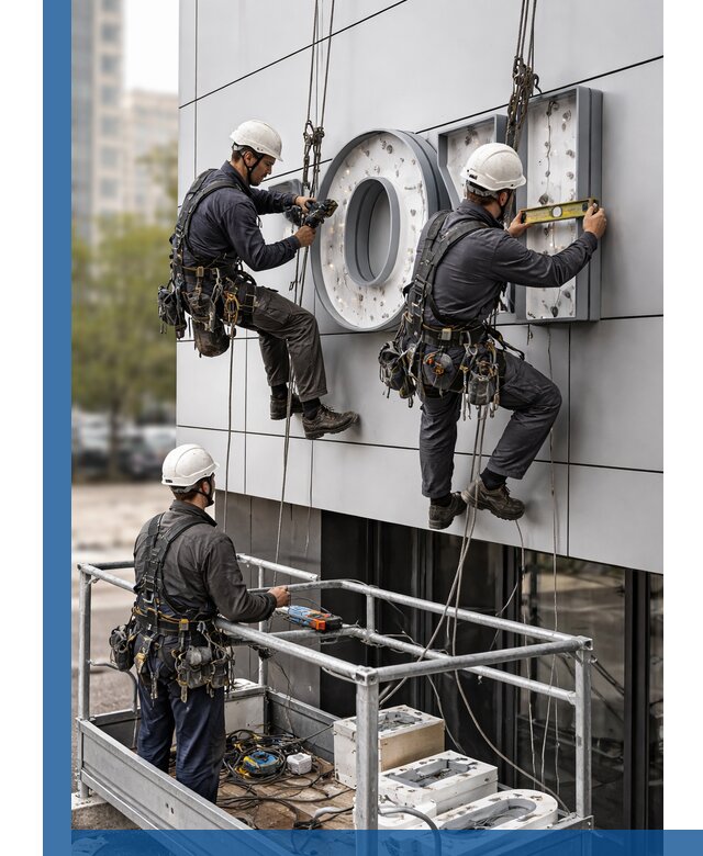 Профессиональный монтаж световых букв в Ессентуках под ключ