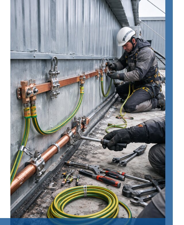 Монтаж заземления здания в Ессентуках от 25493 р. | ВЫСОТНИК-Ссн