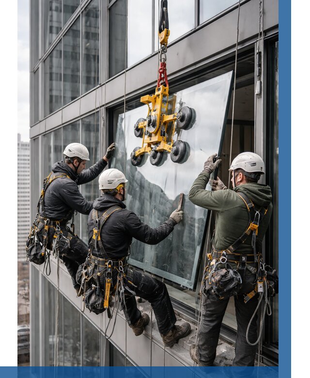 Фасадное остекление зданий под ключ в Ессентуках от 10197 р. | ВЫСОТНИК-Ссн