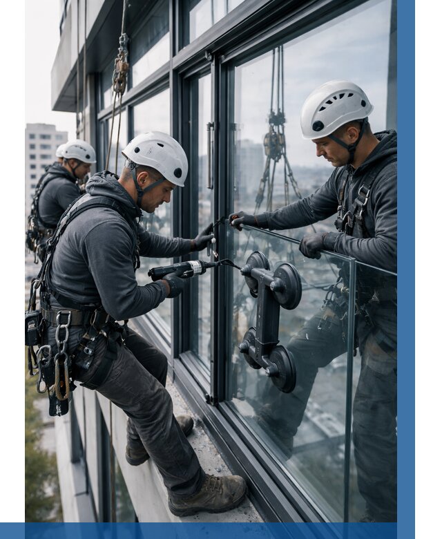 Витражное остекление зданий в Ессентуках от 3569 р. | ВЫСОТНИК-Ссн