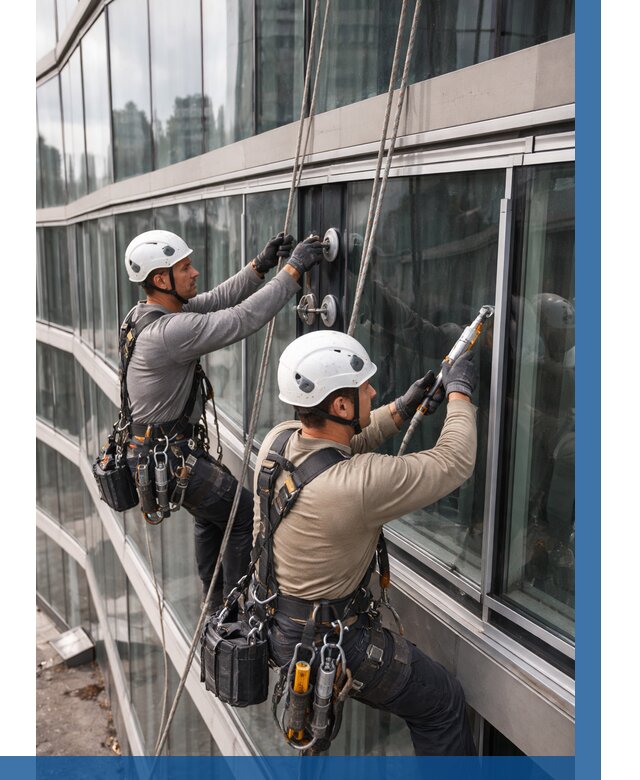 Радиусное остекление фасада в Ессентуках от 12236 р. | ВЫСОТНИК-Ссн